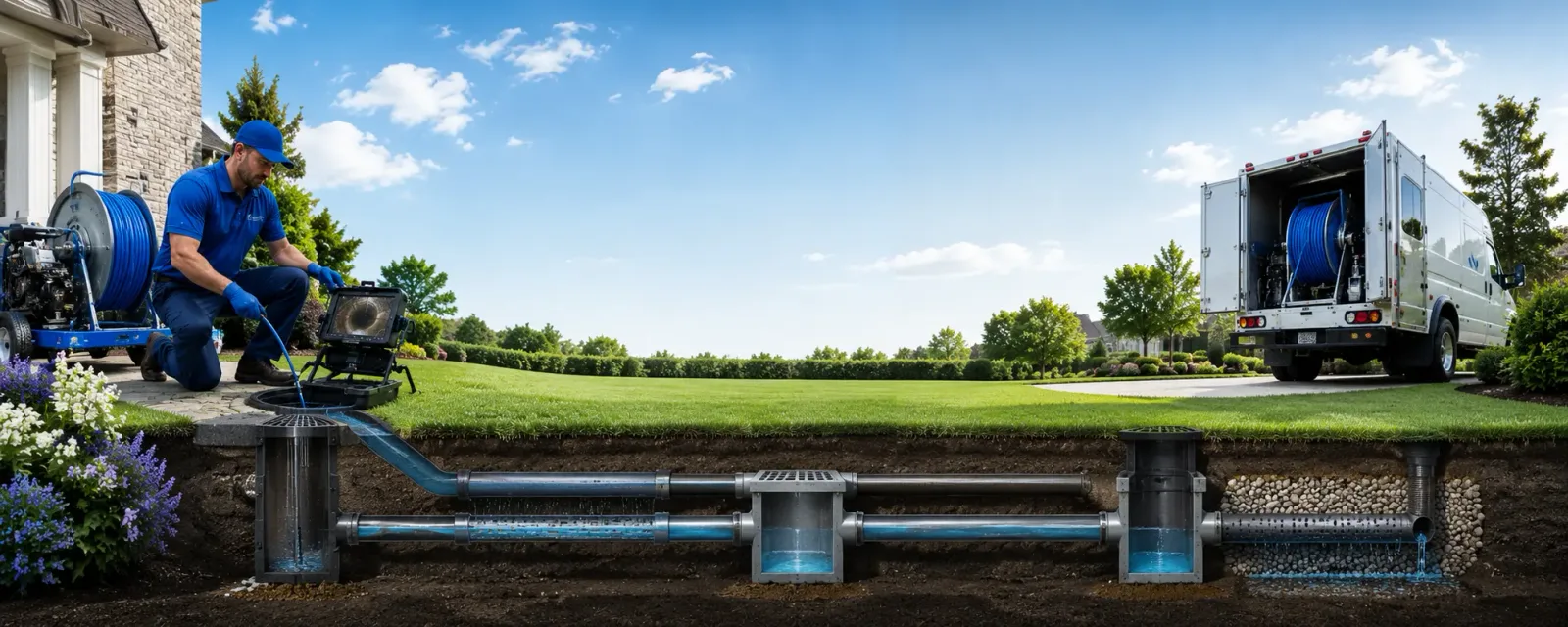 Outdoor drain cleaning information for Albany, IN